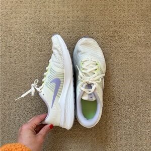 Nike Women's White and Purple Running Shoes